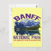 Banff National Park, Alberta Canada Postkarte (Vorne/Hinten)