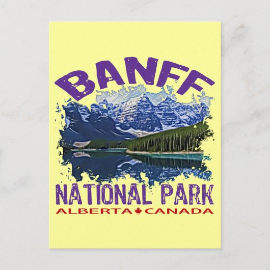 Banff National Park, Alberta Canada Postkarte (Vorderseite)