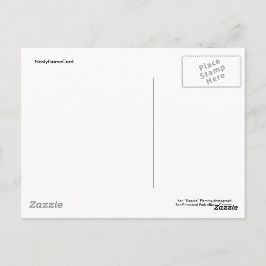 Banff National Park Alberta Canada Postkarte (Rückseite)