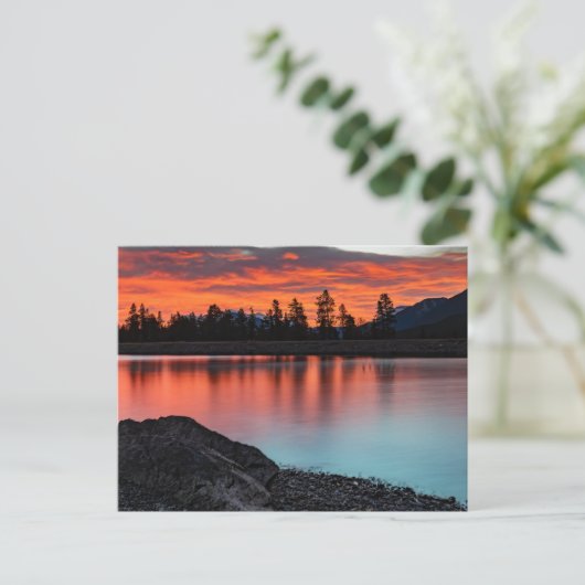 Banff National Park, Alberta Canada Sunset Postkarte (Stehend Vorderseite)