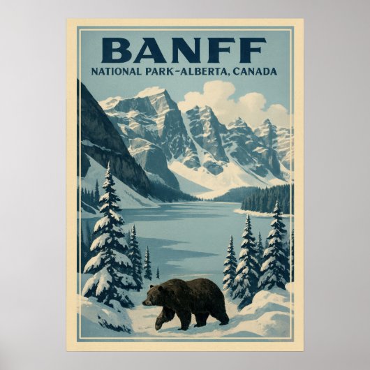 Banff National Park Alberta Canada V01 Poster (Vorne)