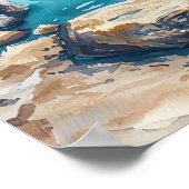 Banff National Park Aquarell 2 Poster (Ecke)