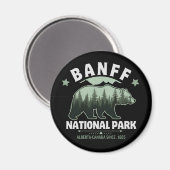 Banff National Park – Bear in the Canadian Rockies Magnet (Vorderseite/Rückseite)