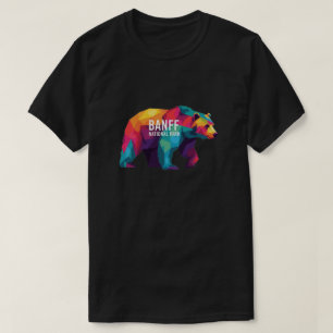 Banff National Park Canada Colorful Bären T-Shirt