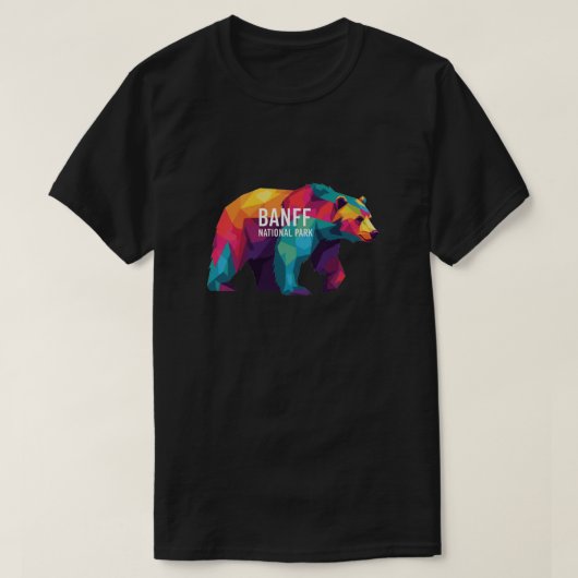 Banff National Park Canada Colorful Bären T-Shirt (Design vorne)