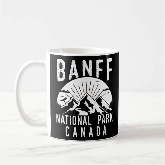 Banff National Park Canada Mountain Hiker Kaffeetasse (Links)