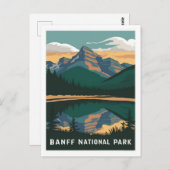 Banff National Park Canada Stylist Postkarte (Vorne/Hinten)