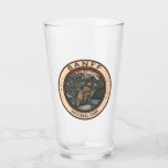Banff National Park Canada Travel Emblem Vintag Glas<br><div class="desc">Banff National Park Vektorgrafik Design. Der Park ist Kanadas erster Nationalpark und gehört zum kanadischen Rocky Mountain Parks UNESCO Weltkulturerbe.</div>