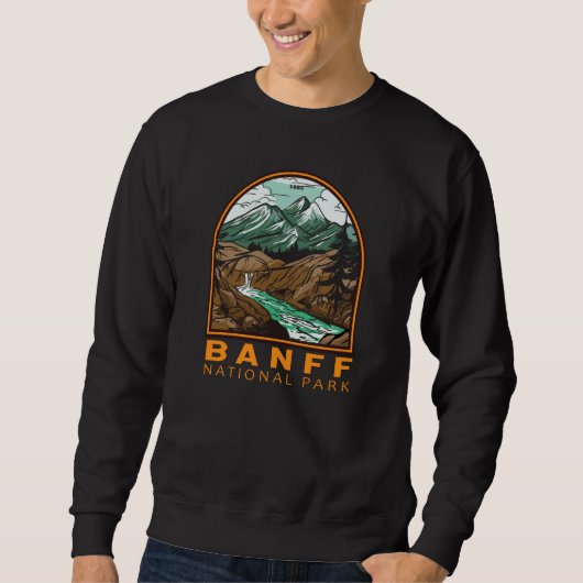 Banff National Park Canada Travel Vintage Sweatshirt (Vorderseite)