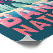 Banff National Park Canada Vintage Travel Place Poster (Ecke)