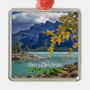 Banff National Park, Christmas, Ornament Aus Metall