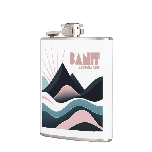 Banff National Park Colored Hills Flachmann (Links)