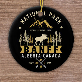Banff National Park Cute Landscape Keramik Ornament