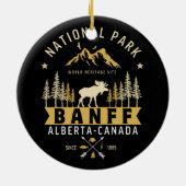 Banff National Park Cute Landscape Keramik Ornament (Hinten)
