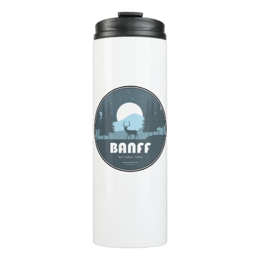 Banff National Park Deer Thermosbecher (Vorderseite)
