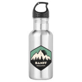Banff National Park Edelstahlflasche (Vorderseite)