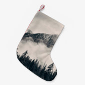 Banff national park foggy mountains and forest in  kleiner weihnachtsstrumpf (Vorderansicht (hängend))