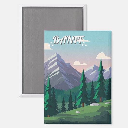 Banff National Park Kanada Magnet (Vorderseite/Rückseite)