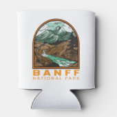 Banff National Park Kanada Reisen Vintag Dosenkühler (Rückseite)