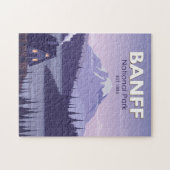 Banff National Park Kanada Reisen Vintag Puzzle (Horizontal)