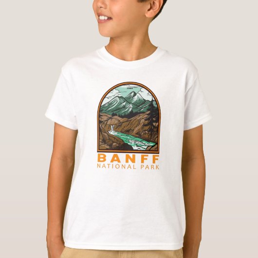 Banff National Park Kanada Reisen Vintag T-Shirt (Vorderseite)