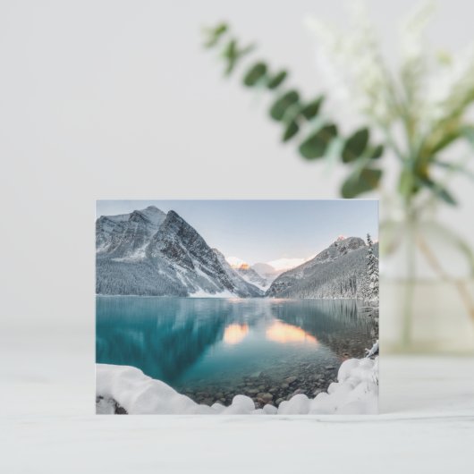 Banff National Park, Kanada Winter Scene Postkarte (Stehend Vorderseite)