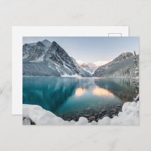 Banff National Park, Kanada Winter Scene Postkarte (Vorne/Hinten)