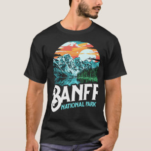 Banff National Park Lake Louise Canada Vintag Gra T-Shirt
