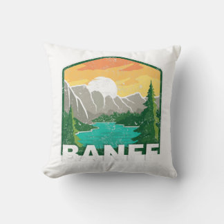 Banff National Park Lake Louise Canada Vintag Kissen