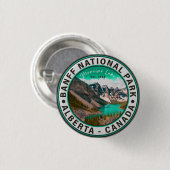 Banff National Park Moraine Lake Alberta Kanada Button (Vorne & Hinten)