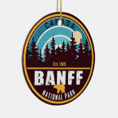 Banff National Park Moraine Lake Alberta Kanada Keramik Ornament (Rechts)