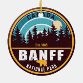 Banff National Park Moraine Lake Alberta Kanada Keramik Ornament (Hinten)