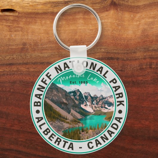 Banff National Park Moraine Lake Alberta Kanada Schlüsselanhänger (Rückseite)