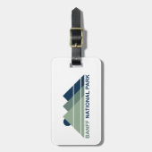 Banff National Park Mountain Sun Gepäckanhänger (Vorderseite vertikal)