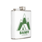 Banff National Park Mountains Camping Flachmann (Rechts)