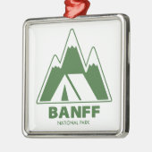 Banff National Park Mountains Camping Ornament Aus Metall (Links)
