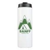 Banff National Park Mountains Camping Thermosbecher (Vorderseite)