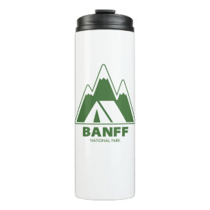 Banff National Park Mountains Camping Thermosbecher