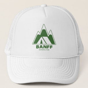 Banff National Park Mountains Camping Truckerkappe