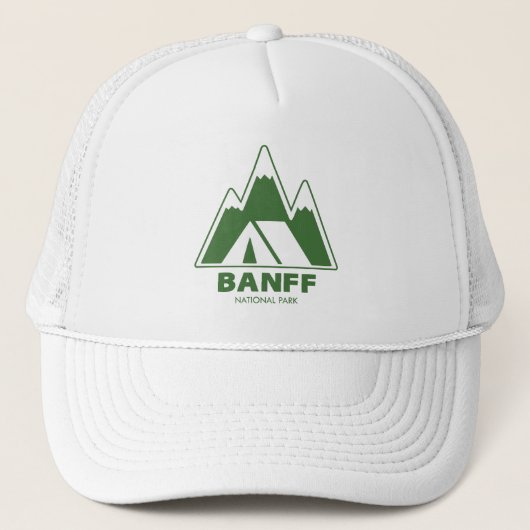 Banff National Park Mountains Camping Truckerkappe (Vorderseite)