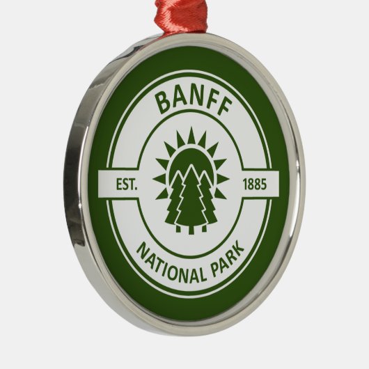 Banff National Park Ornament Aus Metall (Rechts)