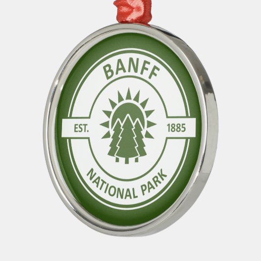 Banff National Park Ornament Aus Metall (Links)