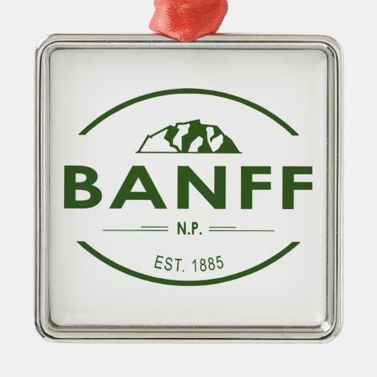 Banff National Park Ornament Aus Metall (Vorne)