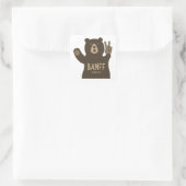 Banff National Park Peace Bear Quadratischer Aufkleber (Tasche)