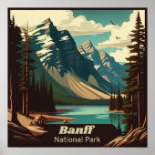 Banff National Park Platz Vintag Poster (Vorne)