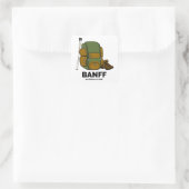 Banff National Park Quadratischer Aufkleber (Tasche)