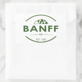 Banff National Park Rechteckiger Aufkleber (Tasche)