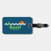 Banff National Park Retro Gepäckanhänger (Rückseite horizontal)