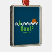 Banff National Park Retro Ornament Aus Metall (Rechts)