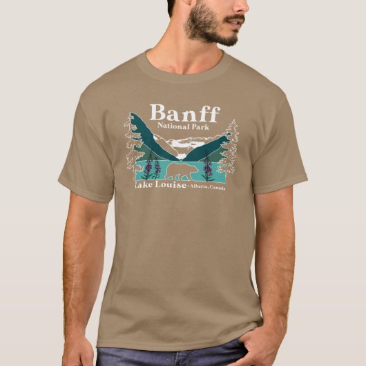 Banff National Park retro T-Shirt (Vorderseite)